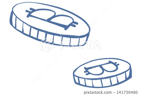 Illustration of bitcoin Illustration of bitcoin 141730480