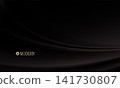 Dark background with fabric folds and textured waves 141730807