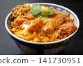 Pork cutlet on rice  141730951
