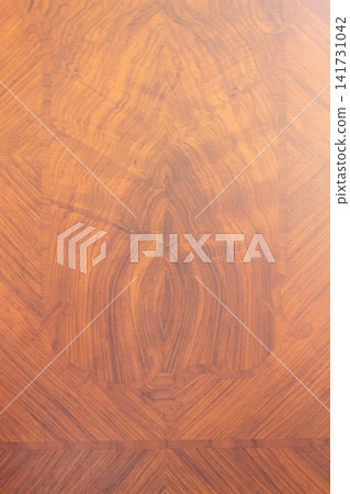 Natural Wood Veneer Texture with Symmetrical Grain and Marquetry Pattern Natural Wood Veneer Texture with Symmetrical Grain and Marquetry Pattern 141731042