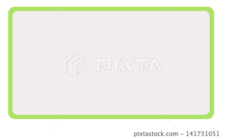 Minimalist green border on white background 141731051