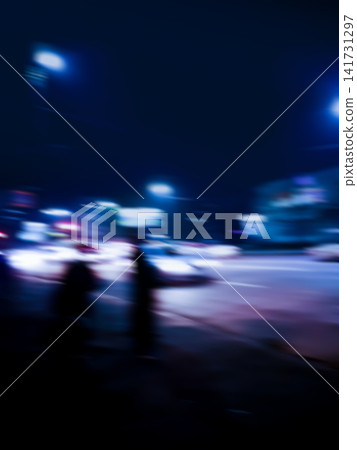 Blurred  urban building background scene 141731297