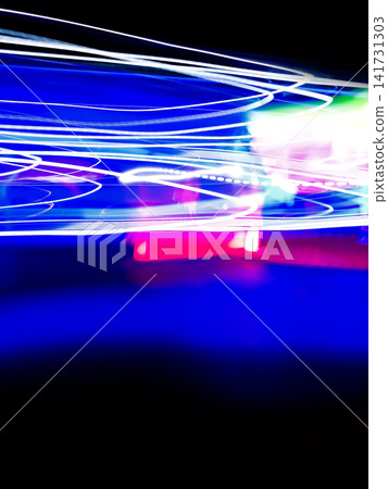 Modern futuristic design spaceship interior defocused blurry surface Modern futuristic design spaceship interior defocused blurry surface 141731303