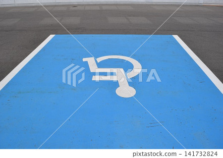 Wheelchair mark caring parking lot Wheelchair mark caring parking lot 141732824
