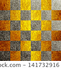 Celebratory gold checkered pattern 141732916