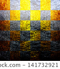 Celebratory gold checkered pattern 141732921