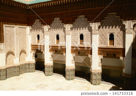 Historic Palace Entrance With Geometric Tilework Historic Palace Entrance With Geometric Tilework 141733318
