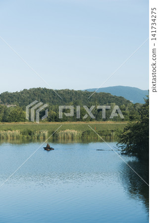 Landscape of Lake Chana in France Landscape of Lake Chana in France 141734275
