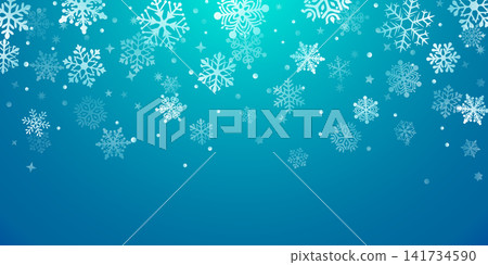 Beautiful snowy Christmas background design. Beautiful snowy Christmas background design. 141734590