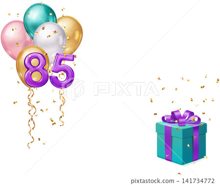85th birthday celebration design. 85th birthday celebration design. 141734772