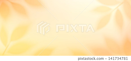 Blurred yellow orange leaves background. Autumn blur gradient foliage backdrop. Fall season color defocused leaf pattern for poster, banner, leaflet, brochure, booklet. Vector sunny natural bg Blurred yellow orange leaves background. Autumn blur gradient foliage backdrop. Fall season color defocused leaf pattern for poster, banner, leaflet, brochure, booklet. Vector sunny natural bg 141734781