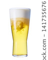 Beer poured into a glass 141735676