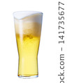 Beer poured into a glass 141735677