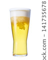 Beer poured into a glass 141735678