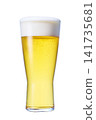 Beer poured into a glass 141735681