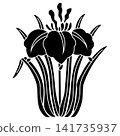 This is a family crest. It's called a "root-pulled iris." This is a family crest. It's called a "root-pulled iris." 141735937