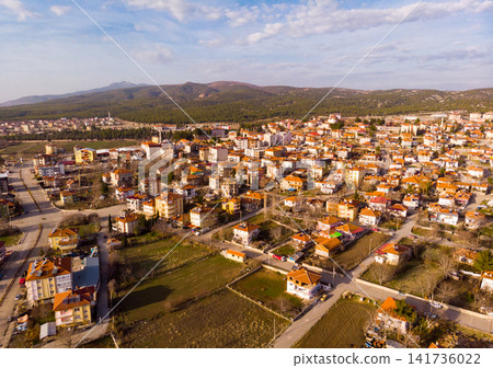 Top view over city Cavdir in sunny day. Turkey Top view over city Cavdir in sunny day. Turkey 141736022