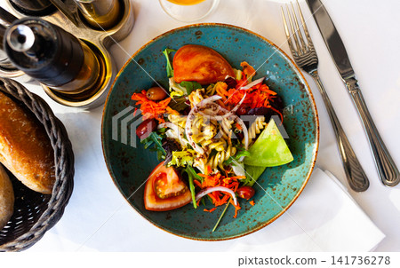 Pasta salad with vegetables Pasta salad with vegetables 141736278