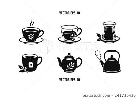 Coffee Brewing Equipment Icon Collection Coffee Brewing Equipment Icon Collection 141736436