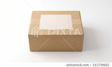 Square cardboard delivery box with blank shipping label cardboard packaging delivery shipping container logistics distribution transport business commerce supplies template material Square cardboard delivery box with blank shipping label cardboard packaging delivery shipping container logistics distribution transport business commerce supplies template material 141736662