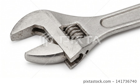 Adjustable metal wrench tool head close up with adjustable mechanical hardware maintenance workshop equipment industry industrial fastener plumbing construction mechanic technical Adjustable metal wrench tool head close up with adjustable mechanical hardware maintenance workshop equipment industry industrial fastener plumbing construction mechanic technical 141736740