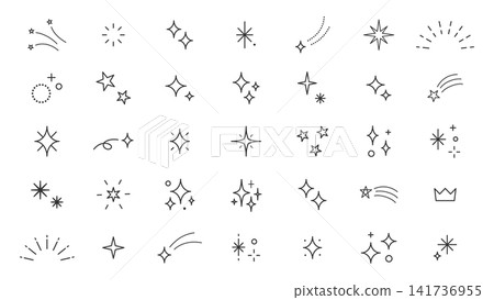 Sparkling embellishments, star decoration, simple Sparkling embellishments, star decoration, simple 141736955