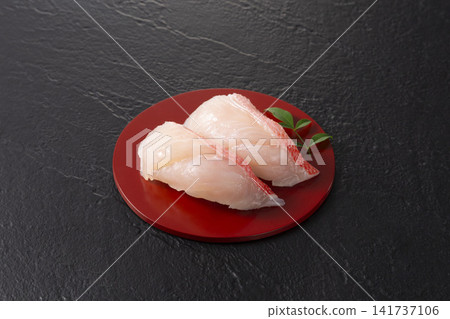 Kinmedai (golden snapper) nigiri sushi Kinmedai (golden snapper) nigiri sushi 141737106