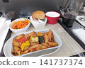In-flight meals served on airplanes 141737374