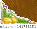 Vector greeting card for jewish Sukkot 141738151