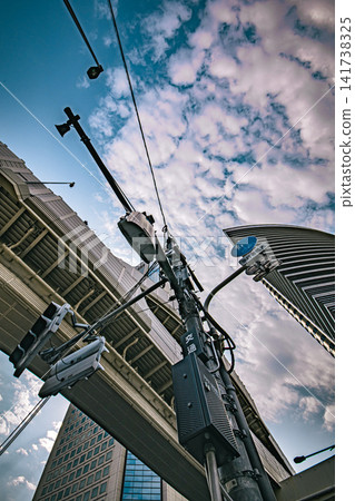 Looking up at the sky in Shinjuku Looking up at the sky in Shinjuku 141738325