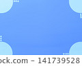 Blue background with simple circular frames in the four corners. Blue background with simple circular frames in the four corners. 141739528