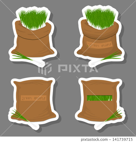 Sacks with natural food Sacks with natural food 141739715