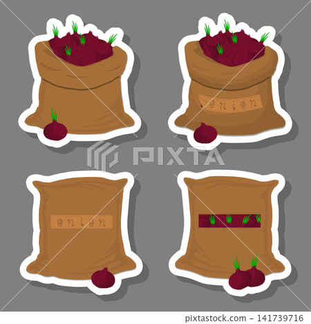 Sacks with natural food Sacks with natural food 141739716
