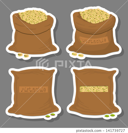 Sacks with natural food Sacks with natural food 141739727