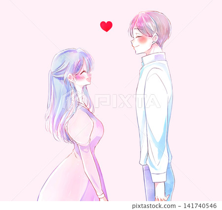 一男一女面對面;浪漫;微笑;膝蓋特寫。 一男一女面對面;浪漫;微笑;膝蓋特寫。 141740546