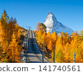 Passenger train on a railway in Switzerland. Passenger train on a railway in Switzerland. 141740561
