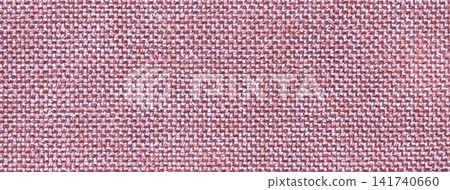 Rose woven textile texture background, macro. Structure of pink fabric material backdrop with weave pattern Rose woven textile texture background, macro. Structure of pink fabric material backdrop with weave pattern 141740660