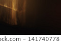 real lens flare from back sunlight over dark background for overlay 141740778