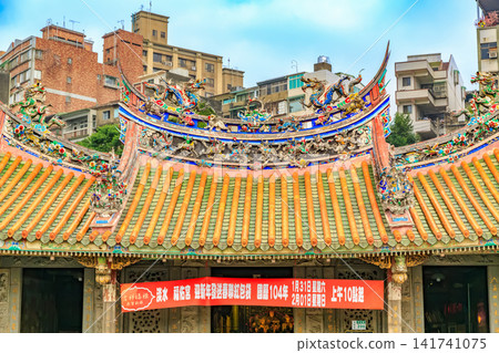 2015年台灣街景:淡水、新北市、淡水老街、福佑寺 2015年台灣街景:淡水、新北市、淡水老街、福佑寺 141741075