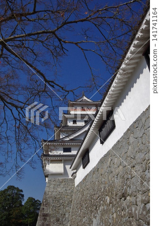 Karatsu Castle, view of the main gate and the castle tower Karatsu Castle, view of the main gate and the castle tower 141741164