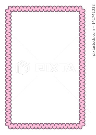 Minimal Wavy Rectangle Frame Vector Illustration Decorative Rounded Border Abstract Graphic Design Element Minimal Wavy Rectangle Frame Vector Illustration Decorative Rounded Border Abstract Graphic Design Element 141741338