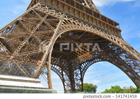 The Eiffel Tower as seen from the Champ de Mars on a clear day in Paris, France (August 2, 2026) The Eiffel Tower as seen from the Champ de Mars on a clear day in Paris, France (August 2, 2026) 141741459
