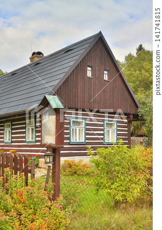 Beautiful wooden cottage in Czech republic Beautiful wooden cottage in Czech republic 141741815