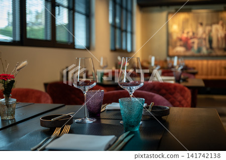 Contemporary Restaurant Interior Scene Contemporary Restaurant Interior Scene 141742138