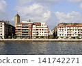 View of the riverside of Getxo, Spain 141742271