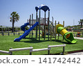 Playground for children on the hotel ground 141742442