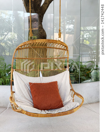 An Indoor hanging chair swing An Indoor hanging chair swing 141742448