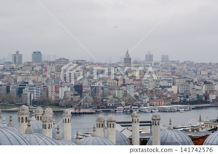 Rooftops of Istanbul and the Galata District Turkey Rooftops of Istanbul and the Galata District Turkey 141742576
