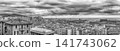 Panorama of Genoa City and Port under a Dramatic Sky 141743062