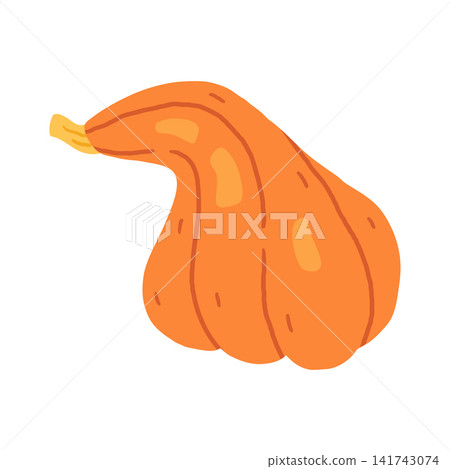 Curved orange pumpkin Curved orange pumpkin 141743074